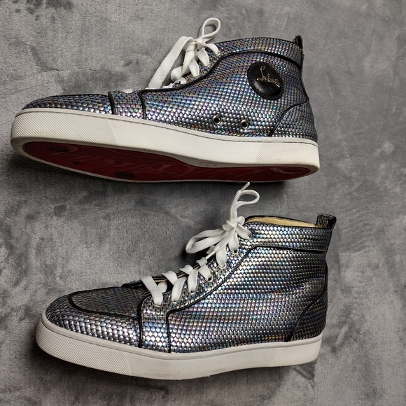 Christian Louboutin Multicolor Leather Rantus Orlato Sneakers Size 43.5 US 10.5 - Picture 3 of 14